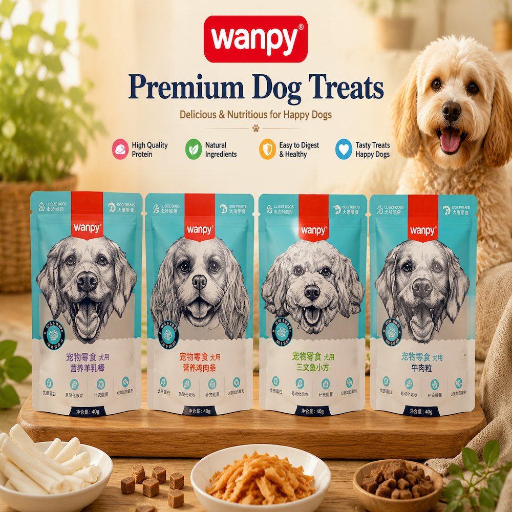 WANPY Premium Chicken Jerky Treats for Dogs – Chicken Strips, Soft Chicken, Sandwich & Roll Snacks 400g