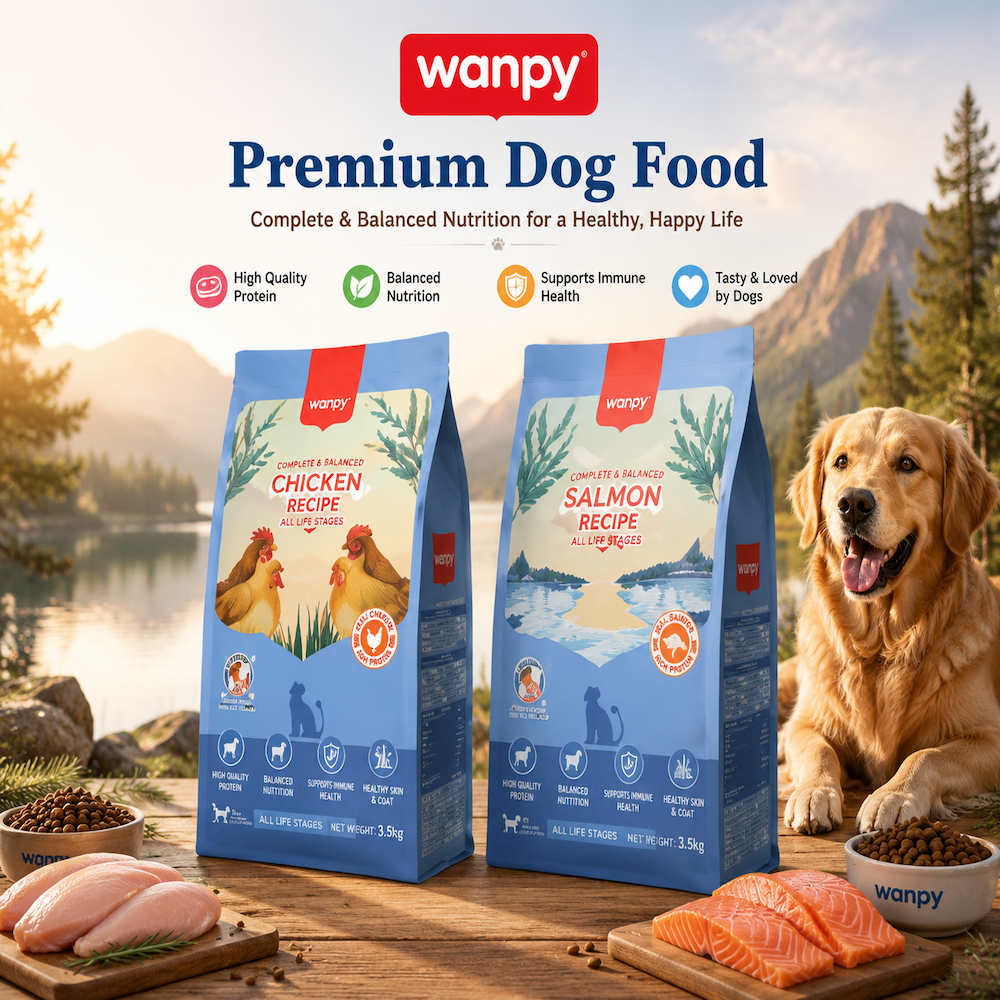 WANPY Double Mix 21 Edition Complete Cat Food – Freeze-Dried Chicken & Salmon Formula 1.5kg / 8kg