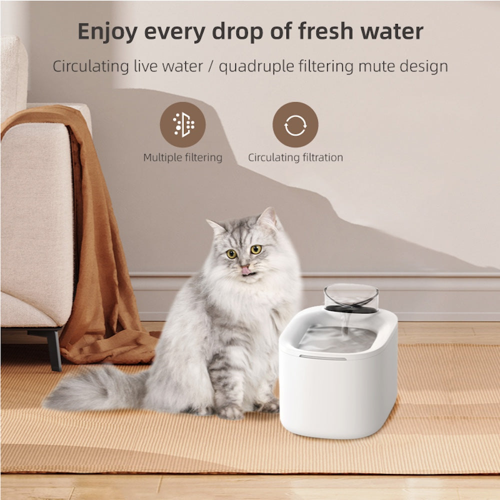 TikPaws TK-WF007L Automatic Pet Water Fountain – 4L Ultra-Quiet Water Fountain for Cats & Dogs