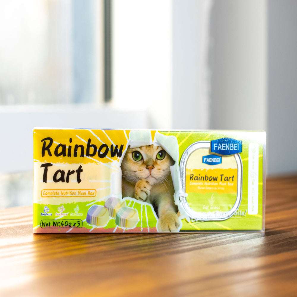 Rainbow Tart Chicken Cat Grass & Egg & Goat Milk