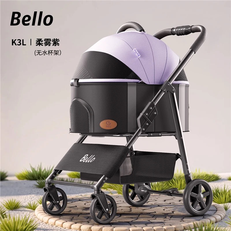 Bello Foldable Pet Stroller for Dogs & Cats LD02X