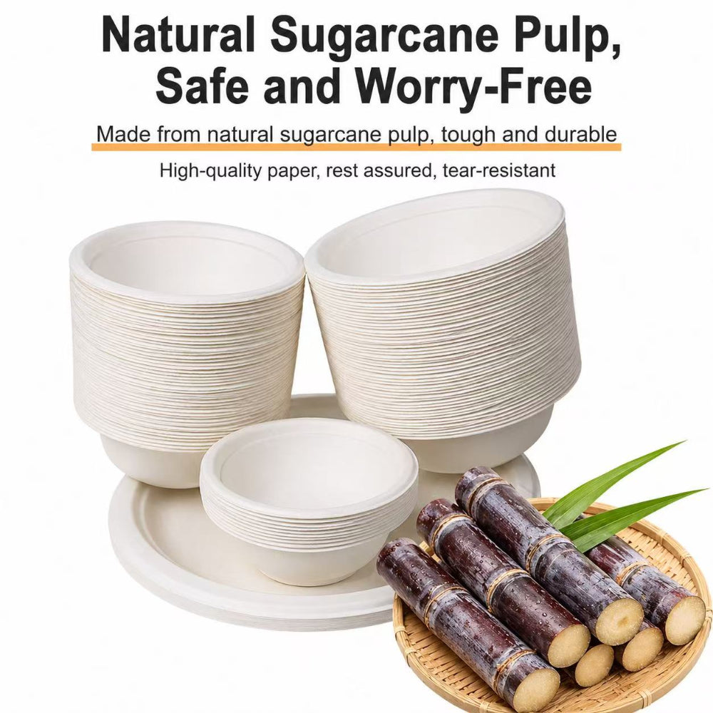 Disposable Paper Bowls for Cats and Dogs (350ml, 10pcs)