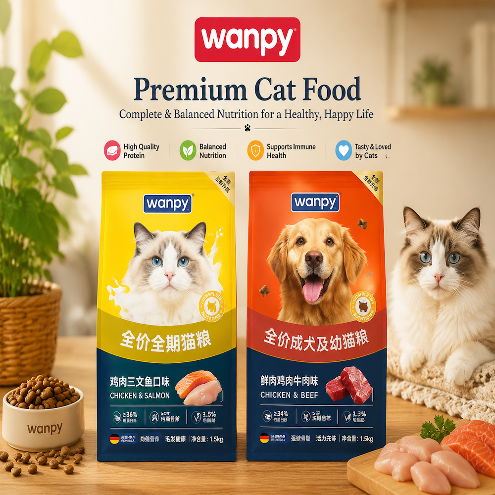 Crispy Fragrant Complete Pet Food – Chicken Formula Dry Food for Dogs & Cats 10kg