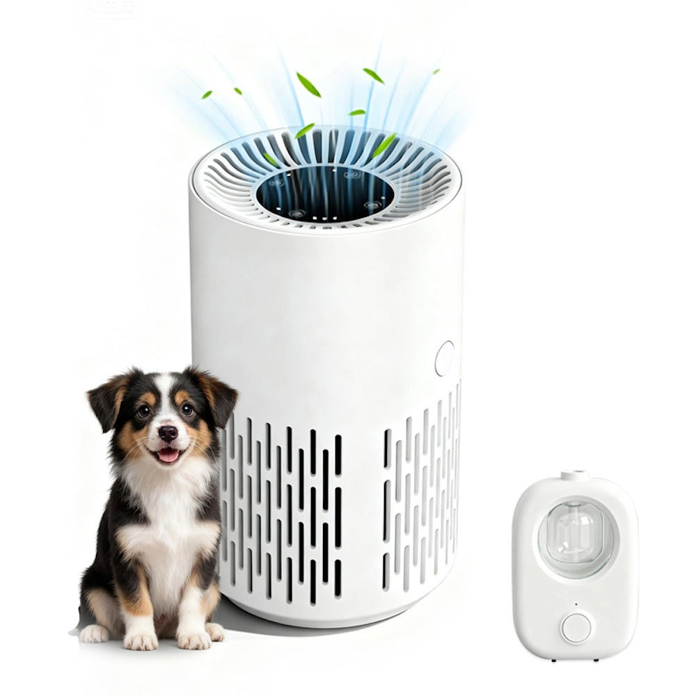 TikPaws HM-100 Pet Air Purifier – Activated Carbon Pet Hair & Odor Removal Air Cleaner