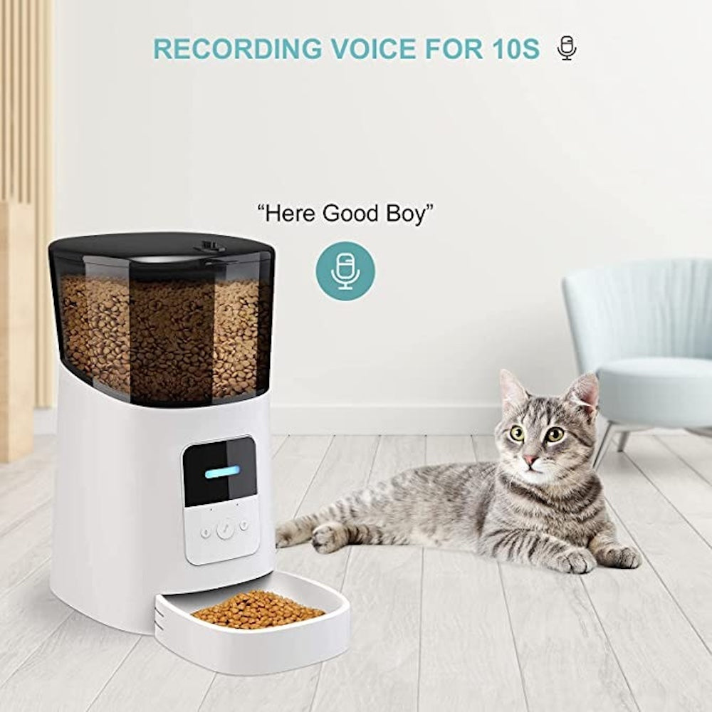 PP005-Pro Smart Pet Feeder – Voice Recording & Smart Feeding Control