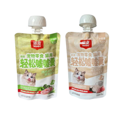 WANPY Playful Potty Pudding – Fragrant Pet Snacks in Chicken, Cod & Sheep Milk