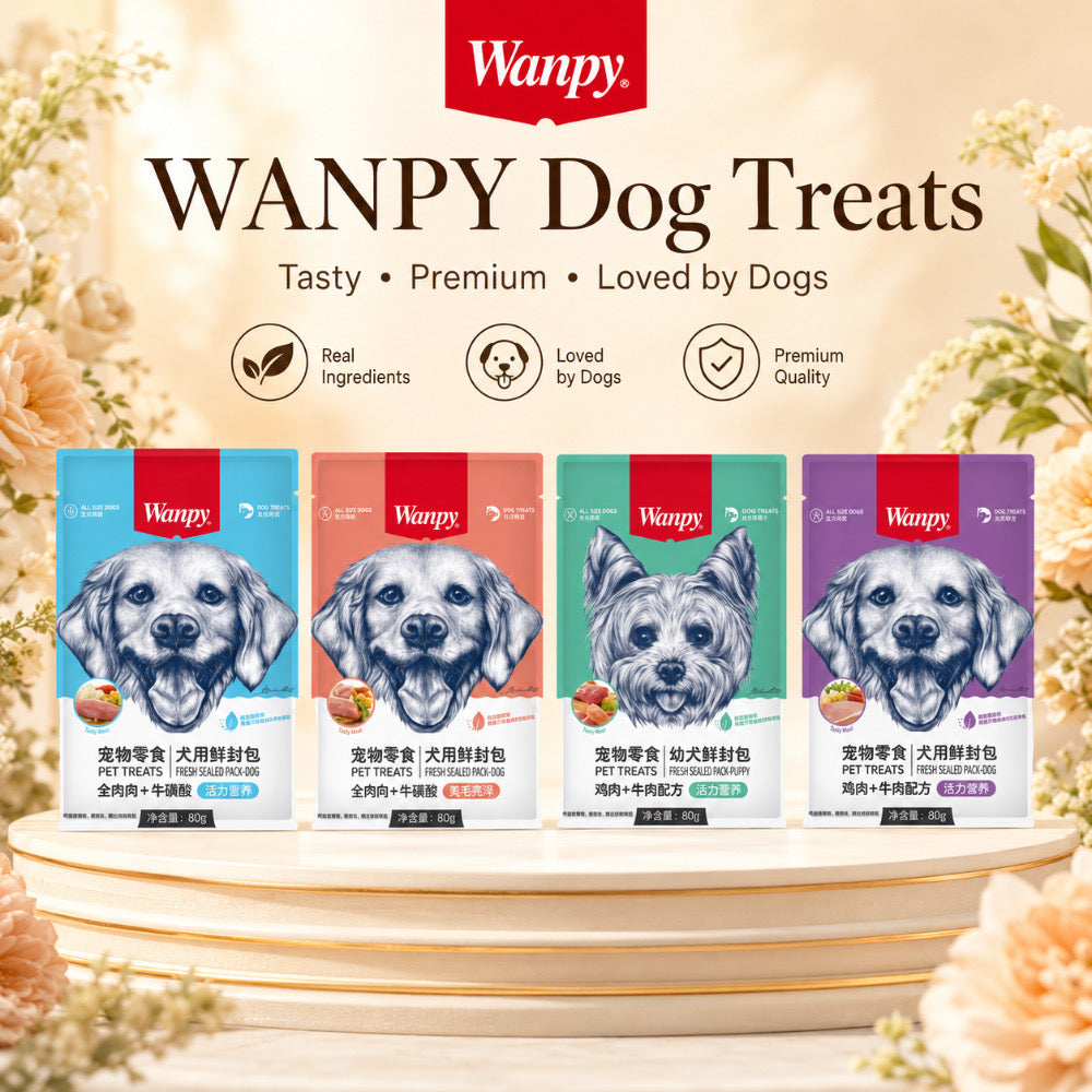 WANPY Vital Nutrition – Fresh Sealed Dog Food Pouches in Chicken, Beef, Pork & Vegetable