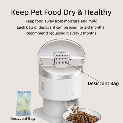 TikPaws PF07 WiFi Smart Pet Feeder –3L,5L Automatic Food Dispenser with Voice Recording & Smart Scheduling