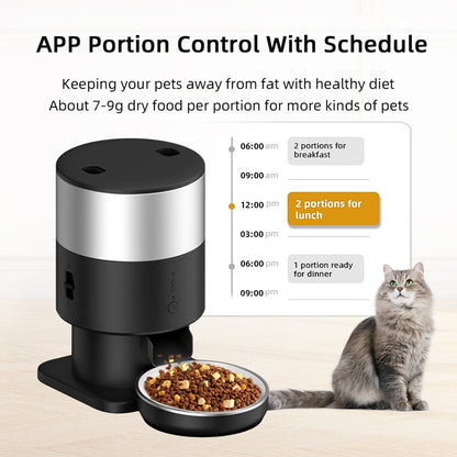TikPaws PF07 WiFi Smart Pet Feeder –3L,5L Automatic Food Dispenser with Voice Recording & Smart Scheduling