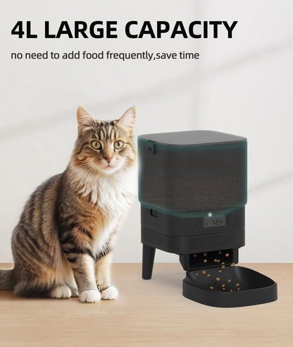 TikPaws PF11 Automatic Pet Feeder – 4L Programmable Food Dispenser with LCD Display & Portion Control