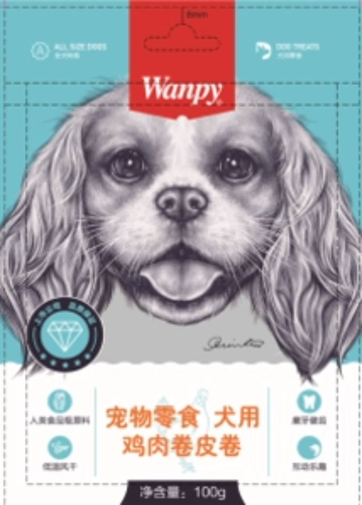 Wanpy Pet Snacks Dog Chicken Rolls