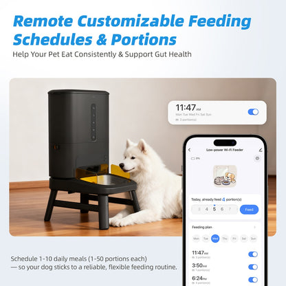 TikPaws TT02 WiFi Smart Large Dog Feeder 2026 – 15L Automatic Pet Feeder with App Control & Adjustable Stand