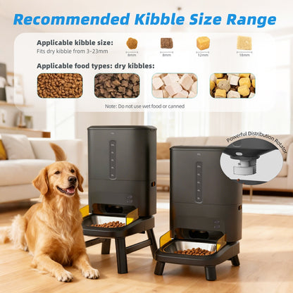 TikPaws TT02 WiFi Smart Large Dog Feeder 2026 – 15L Automatic Pet Feeder with App Control & Adjustable Stand