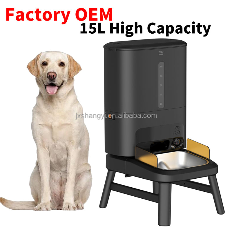 TikPaws TT03 Smart Large Dog Feeder 2026  – 15L Automatic Pet Feeder with 1080P Camera & App Control
