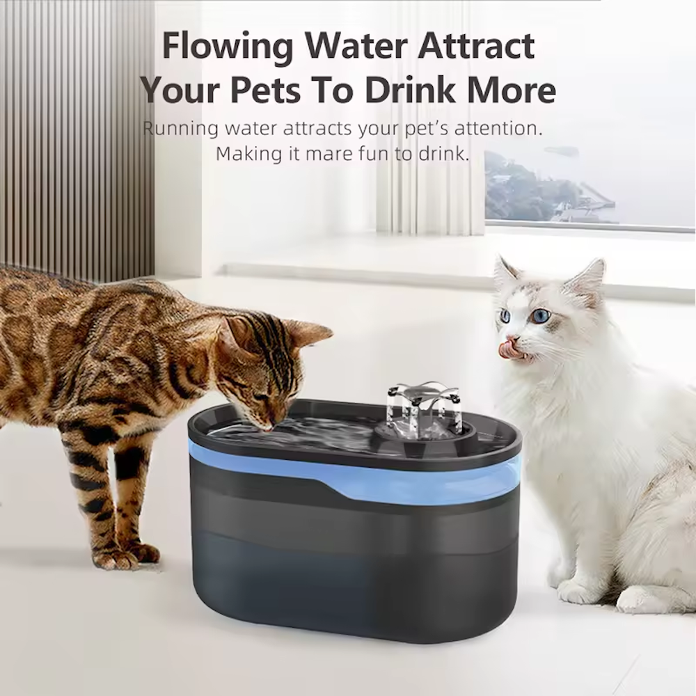 TikPaws TK-WF116 Smart Pet Water Fountain – 2.8L WiFi Automatic Water Fountain with App Control & LED Light
