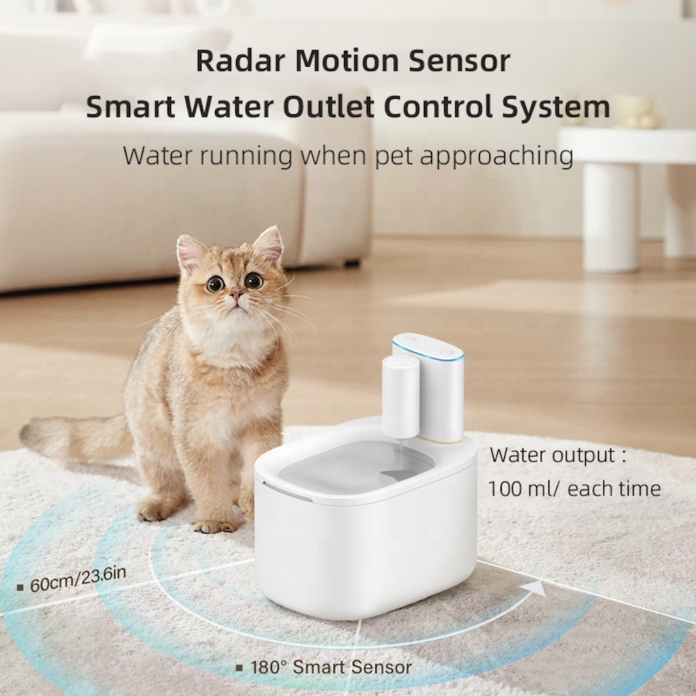 TikPaws TK-WF117A Smart Pet Water Fountain – 4L Battery WiFi Fountain with UV Sterilization & App Control
