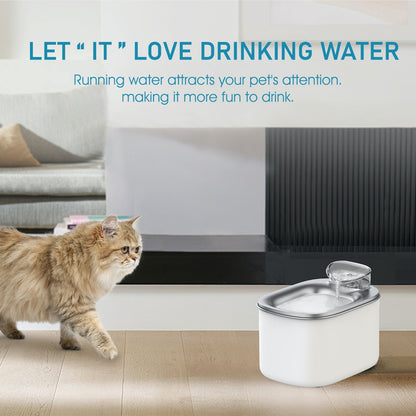 TikPaws WF117L Smart Pet Water Fountain – stainless steel Water tray 4L WiFi Automatic Water Fountain with App Control & Filtration System