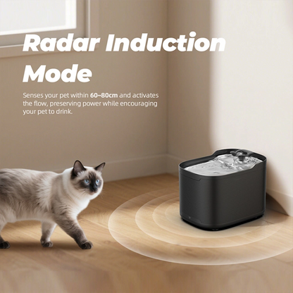 TikPaws WF315 Smart WiFi Pet Water Fountain – 2.5L Battery-Powered Fountain with App Control, UV Sterilization & Motion Sensor