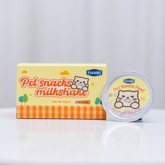 FAENEBI Mini  Snack Can Food  Chicken Milk Shake 50g*7