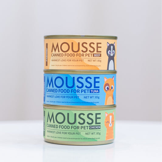 Can Food for  Cat Mousse Beef 85g