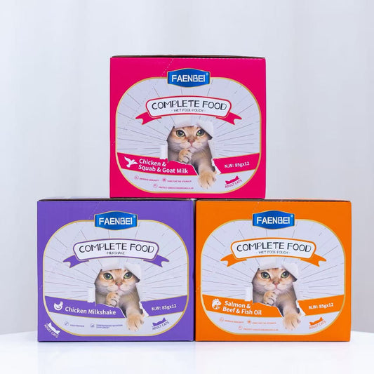 Complete Food Pouch Mousse / Milk  Shake 85g*12pcs