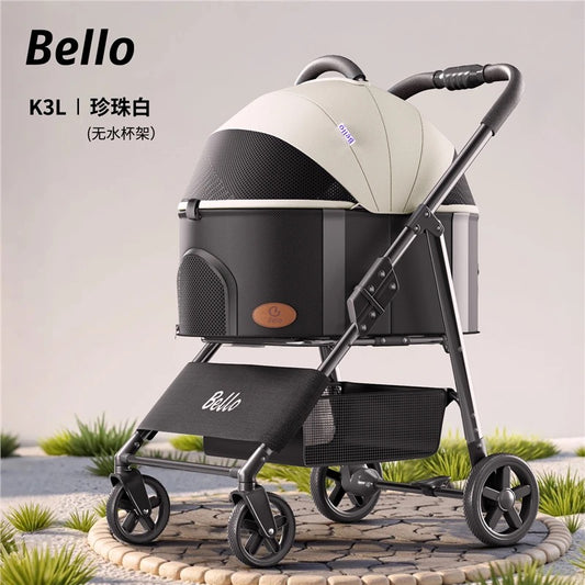 Bello Foldable Pet Stroller for Dogs & Cats LD02X