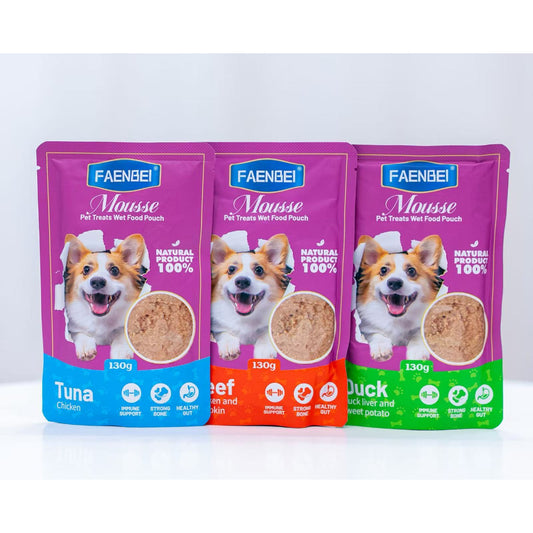 Mousse Pet Treats Wet  Food Pouch 130g*12pcs