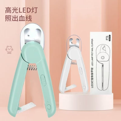 LED Pet Nail Clipper with Light | Safe, Precise & Anti-Split Design