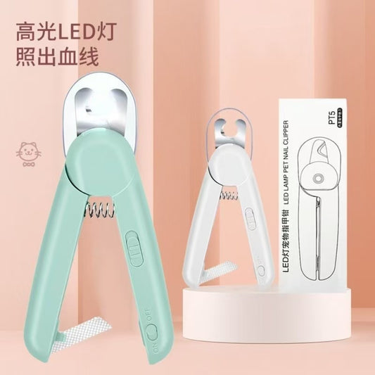 LED Pet Nail Clipper with Light | Safe, Precise & Anti-Split Design