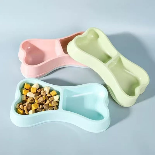Double Pet Food Bowl – Non-Slip Dog & Cat Feeding Dish
