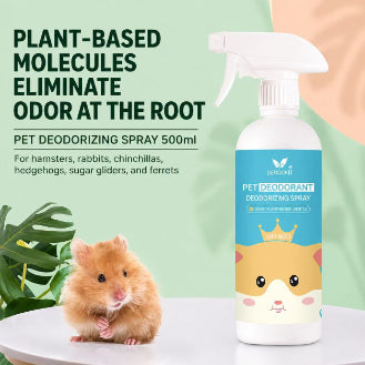Pet Deodorizing Spray 500ml – Plant-Based Odor Eliminator for Small Pets