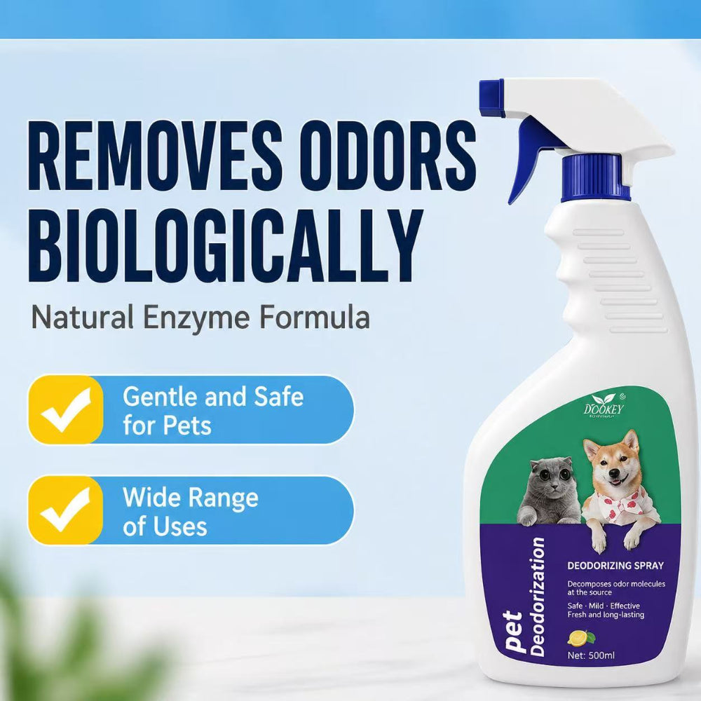 Pet Deodorizing Spray 500ml – Antibacterial & Enzyme Odor Eliminator