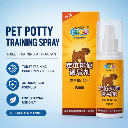 Pet Potty Training Spray 120ml – Toilet Training Attractant for Dogs & Cats
