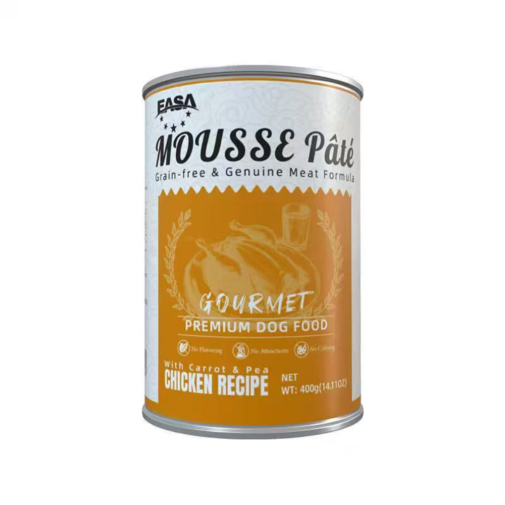 EASA Gourmet Mousse Pâté Dog Food 400g (Chicken, Beef, Lamb)