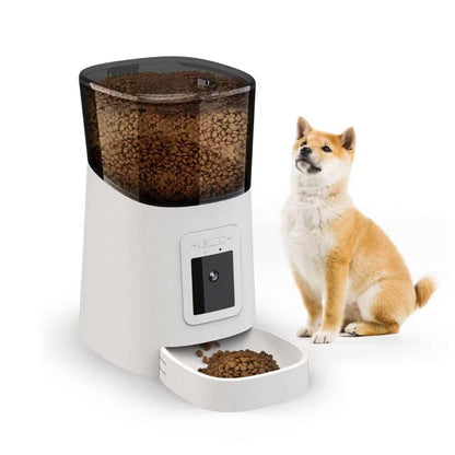 Smart Pet Feeder with 1080P Camera – 6L WiFi Automatic Dog & Cat Feeder (Tuya App)
