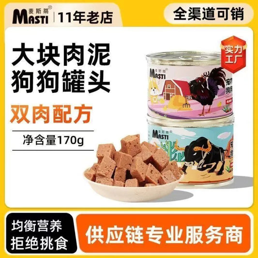 Masti-Dog Can-Buffalo Beef Flavor-170g Single Can