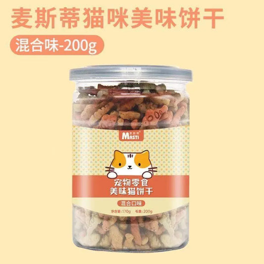 Masti Cat Cookies-Mixed Flavor Can-200g