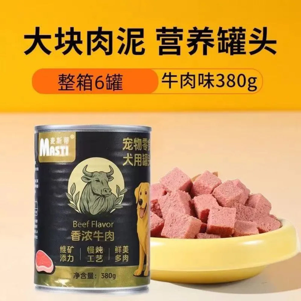 Masti-Dog Can Beef Formula-380g Single Can