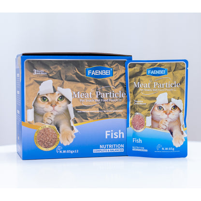 Meat Particle Wet Food  Pouch 85g*12pcs