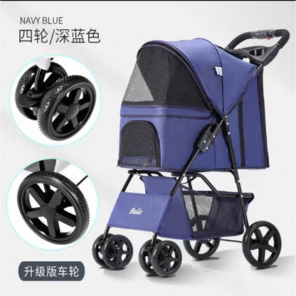 Bello Foldable Pet Stroller for Dogs & Cats SP02