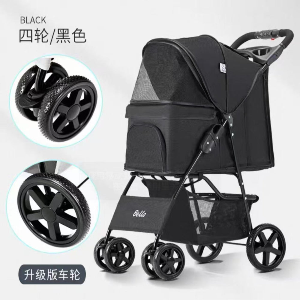 Bello Foldable Pet Stroller for Dogs & Cats SP02