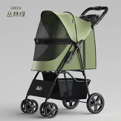 Bello Foldable Pet Stroller for Dogs & Cats SP02E