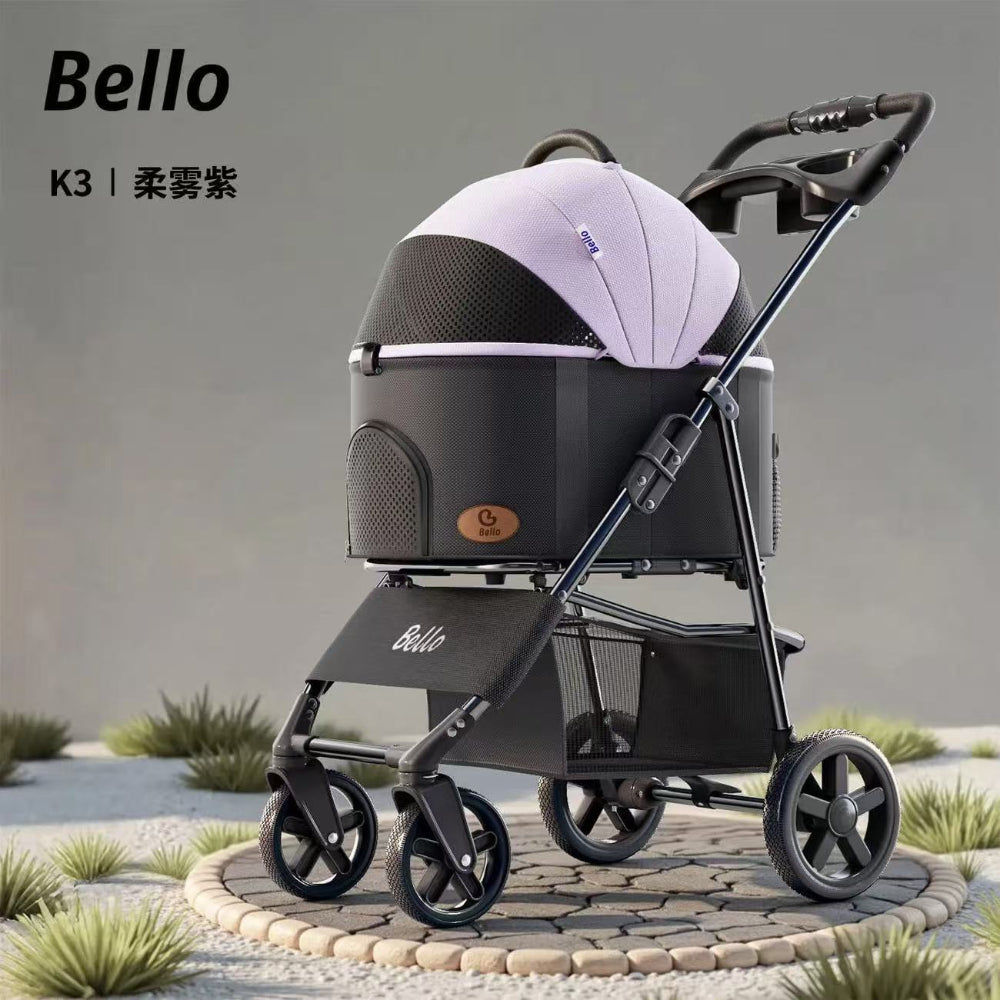 Bello Foldable Pet Stroller for Dogs & Cats SP02FD-B