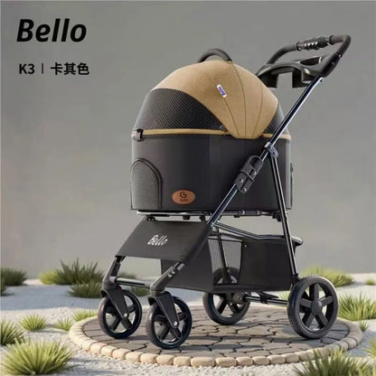 Bello Foldable Pet Stroller for Dogs & Cats SP02FD