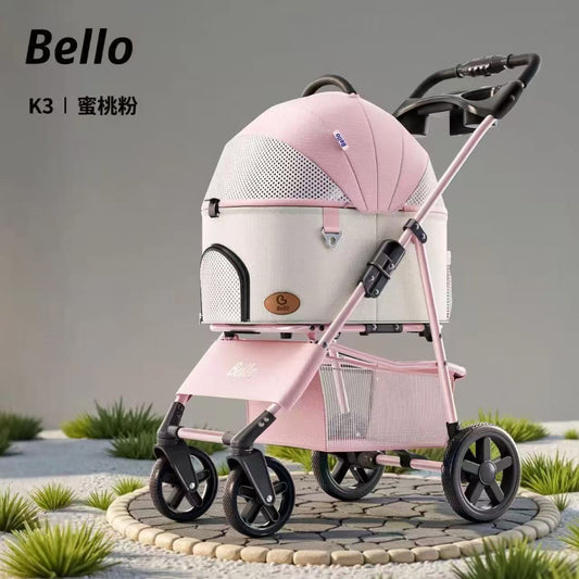 Bello Foldable Pet Stroller for Dogs & Cats SP02FD