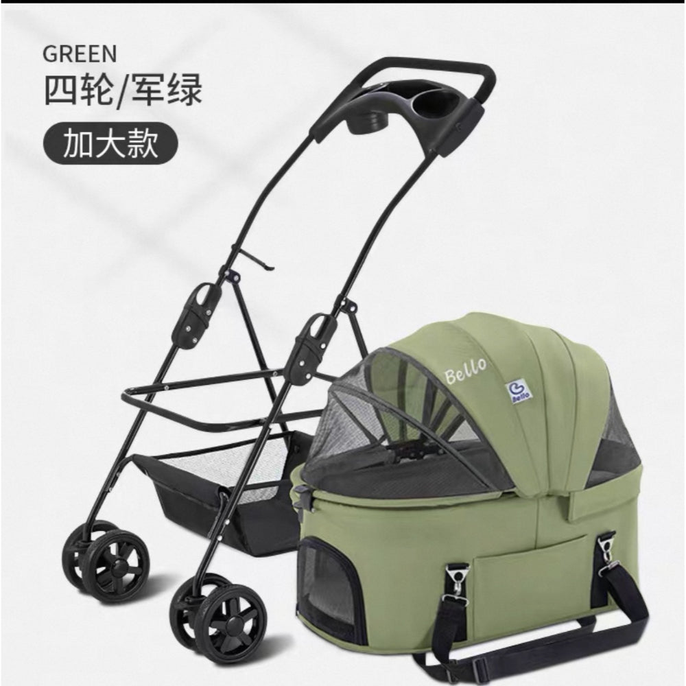 Bello Foldable Pet Stroller for Dogs & Cats SP02FL