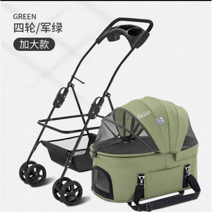 Bello Foldable Pet Stroller for Dogs & Cats SP02FL