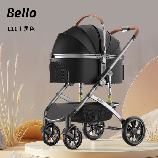 Bello Foldable Pet Stroller for Dogs & Cats