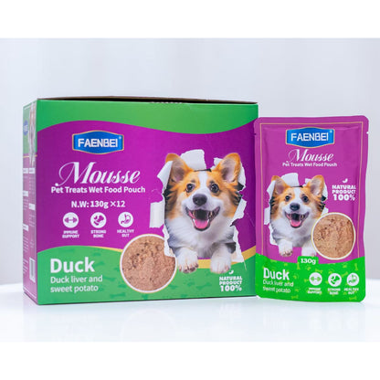 Mousse Pet Treats Wet  Food Pouch 130g*12pcs
