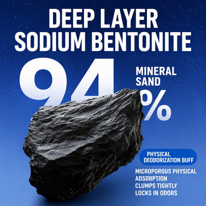 4-in-1 Sodium Bentonite Cat Litter – Strong Clumping & Odor Control (2.5kg)